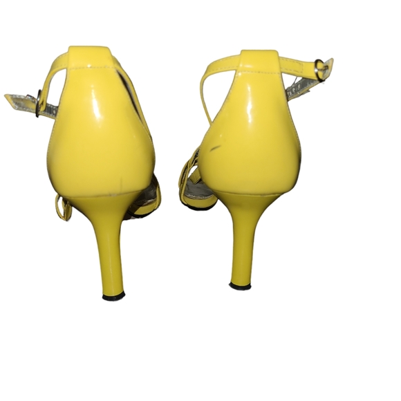 💛Jessica Bennett Patent Open Toe Heels💛Size 10 - Picture 4 of 10